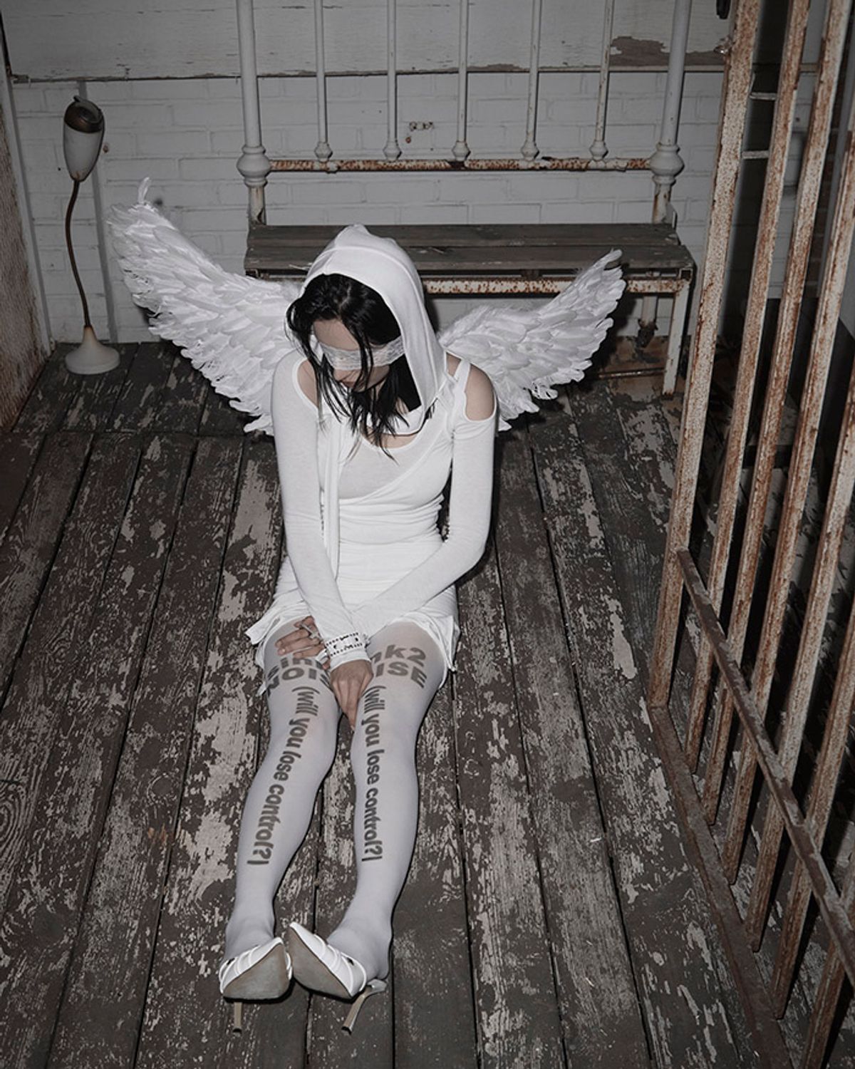 쏘씨(SAUCY) Cut-out dress set (White)