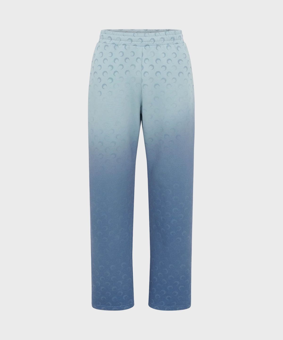 마린 세르(MARINE SERRE) (U) 문 페이디드 플리스 스웨트팬츠 라이트 블루 MOON FADED FLEECE SWEATPANTS BL05 LIGHT BLUE