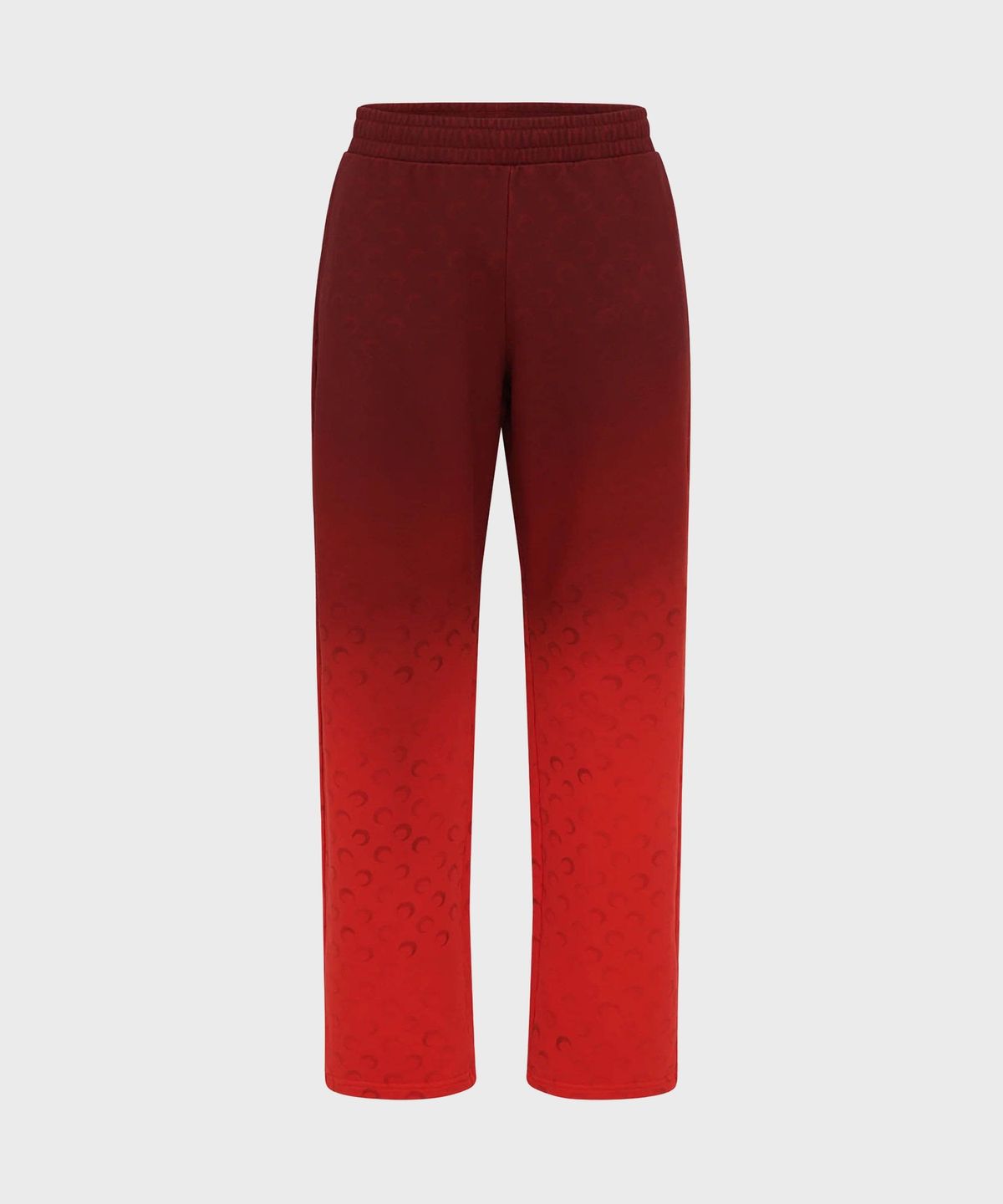 마린 세르(MARINE SERRE) (U) 문 페이디드 플리스 스웨트팬츠 레드 MOON FADED FLEECE SWEATPANTS RD10 RED