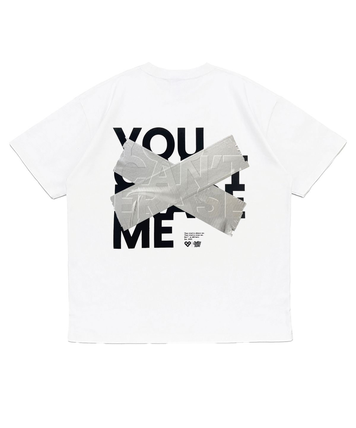 커버라이즈(COVERIZE) YCEM SILVER  그래픽 티셔츠 (WHITE)
