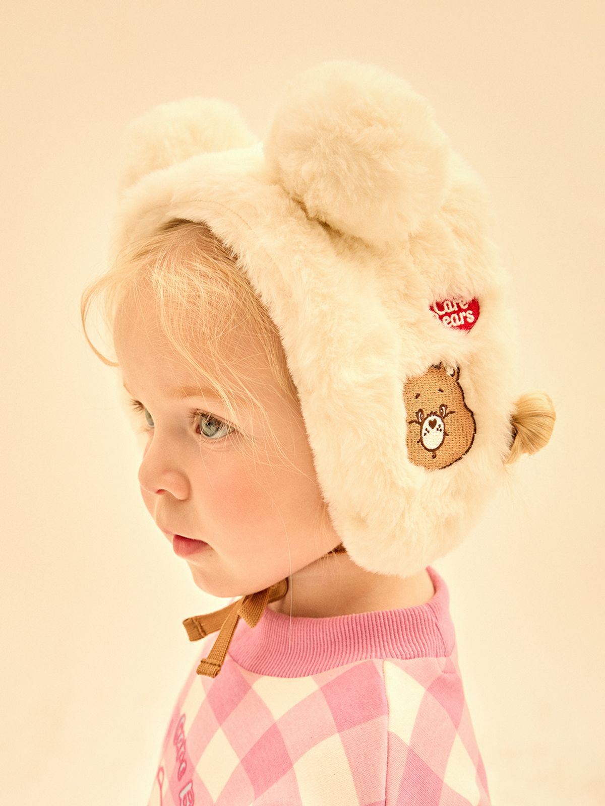 케어베어(CAREBEARS) 폼폼 텐더하트베어 귀도리