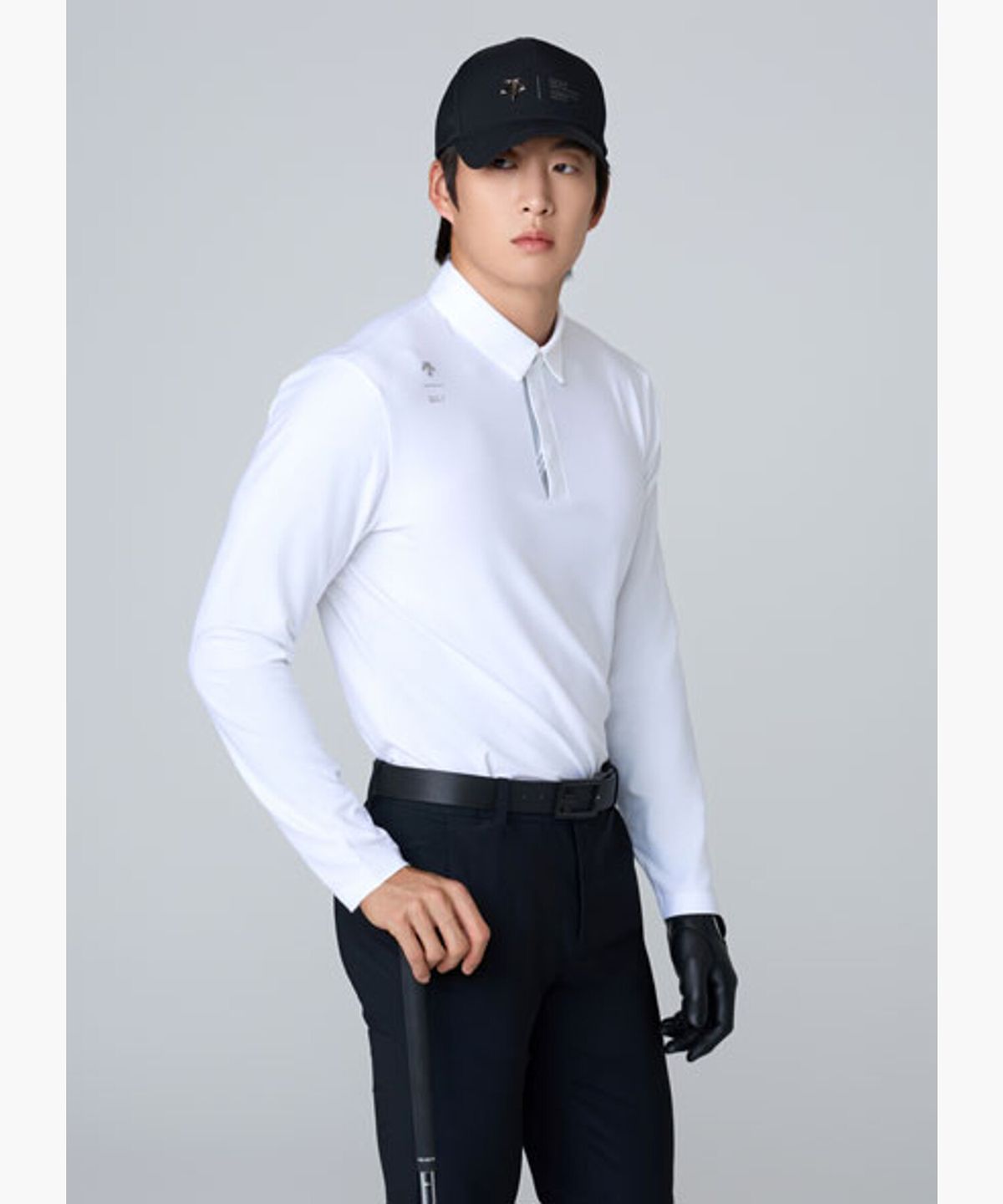 데상트 골프(DESCENTE GOLF) 시그니처 자카드 Y에리 긴팔티 (DQ32MFTL83)