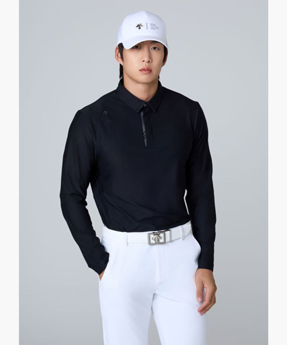 데상트 골프(DESCENTE GOLF) 시그니처 자카드 Y에리 긴팔티 (DQ32MFTL83)
