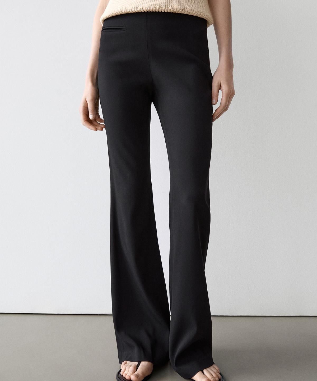 마시모두띠(MASSIMO DUTTI) 포켓 디테일 플레어 팬츠