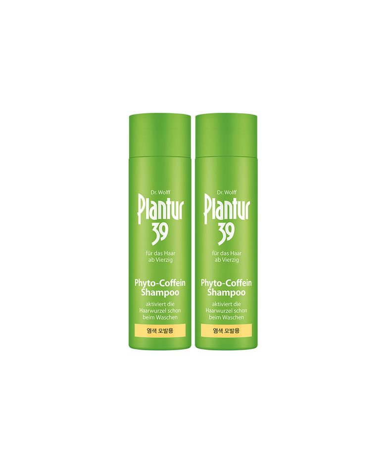 플란투어39 파이토-카페인 샴푸 (염색, 손상 모발용) 250ml X 2