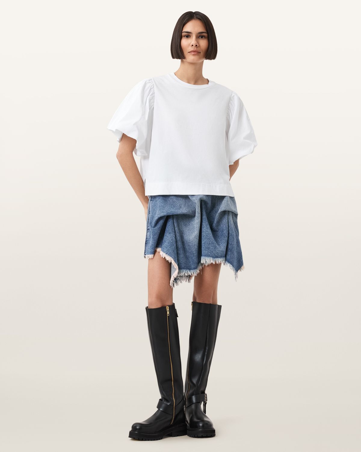 올세인츠(ALLSAINTS) 크리시 데님 스커트 W025RD-2999