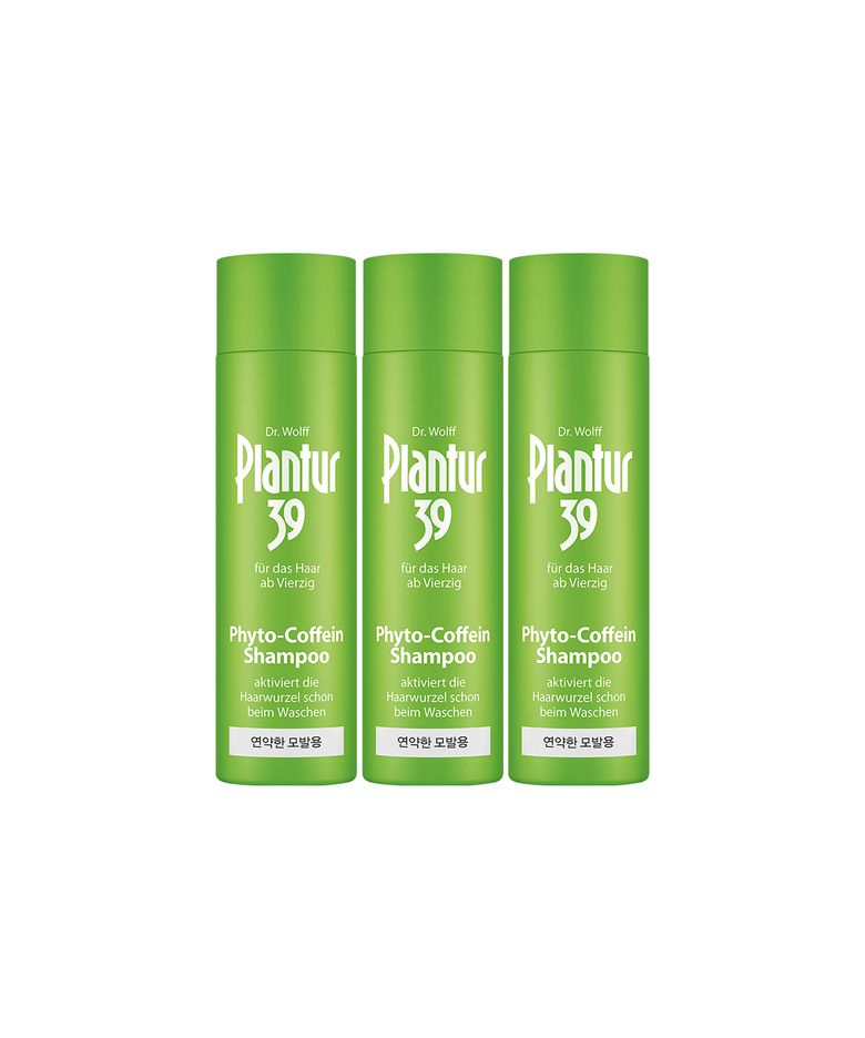 플란투어39 파이토-카페인 샴푸 (가늘고 연약한 모발용) 250ml X 3