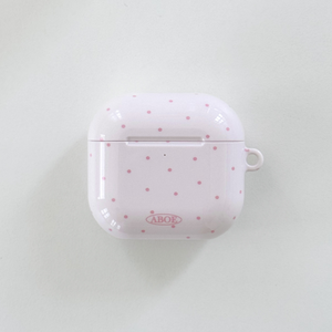 핑크미니도트 에어팟케이스