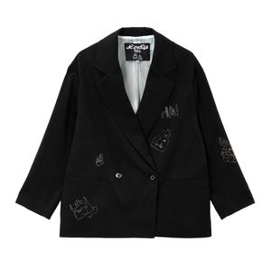 DEBBY 글리터 장식 박시재킷 Black (DSFDVJK11)