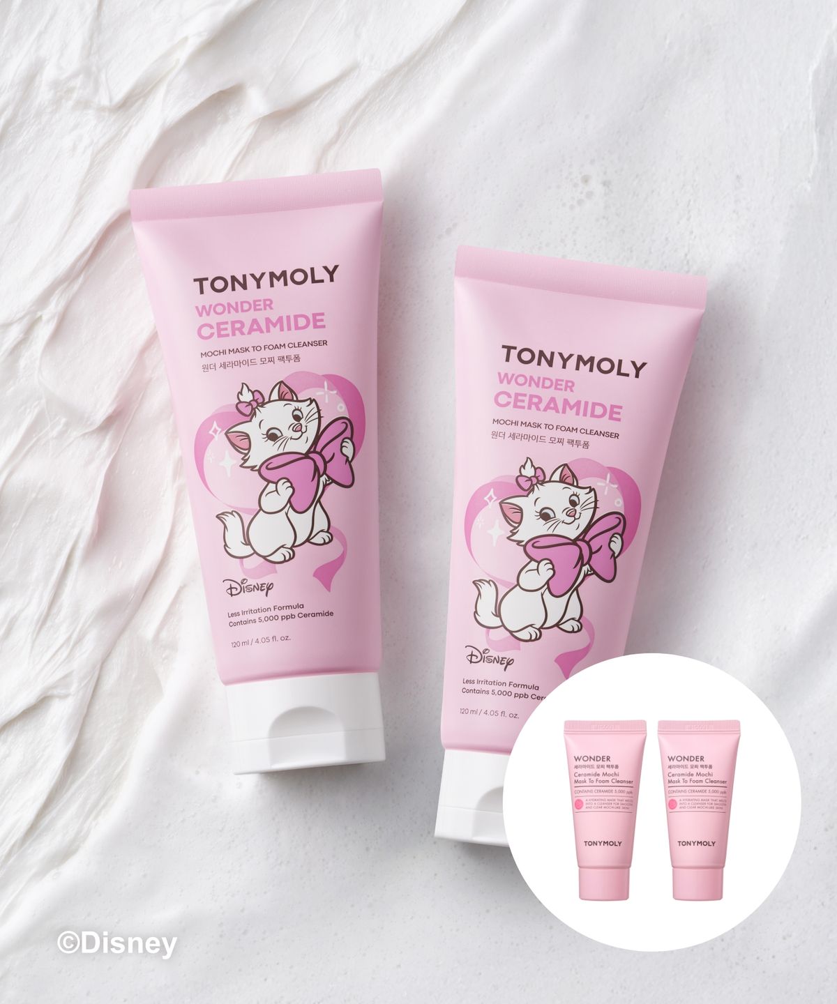 토니모리(TONYMOLY) [2pack](디즈니 마리 콜라보) 원더 세라마이드 모찌 팩투폼 120ml