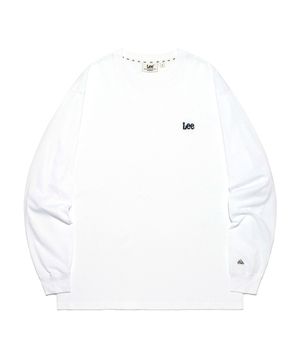 스몰 트위치 로고 긴팔 티셔츠 화이트