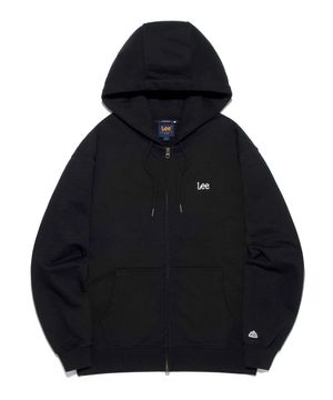 스몰 트위치 로고 후드 집업 블랙