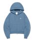 우먼 유니온 로고 후드 집업 블루