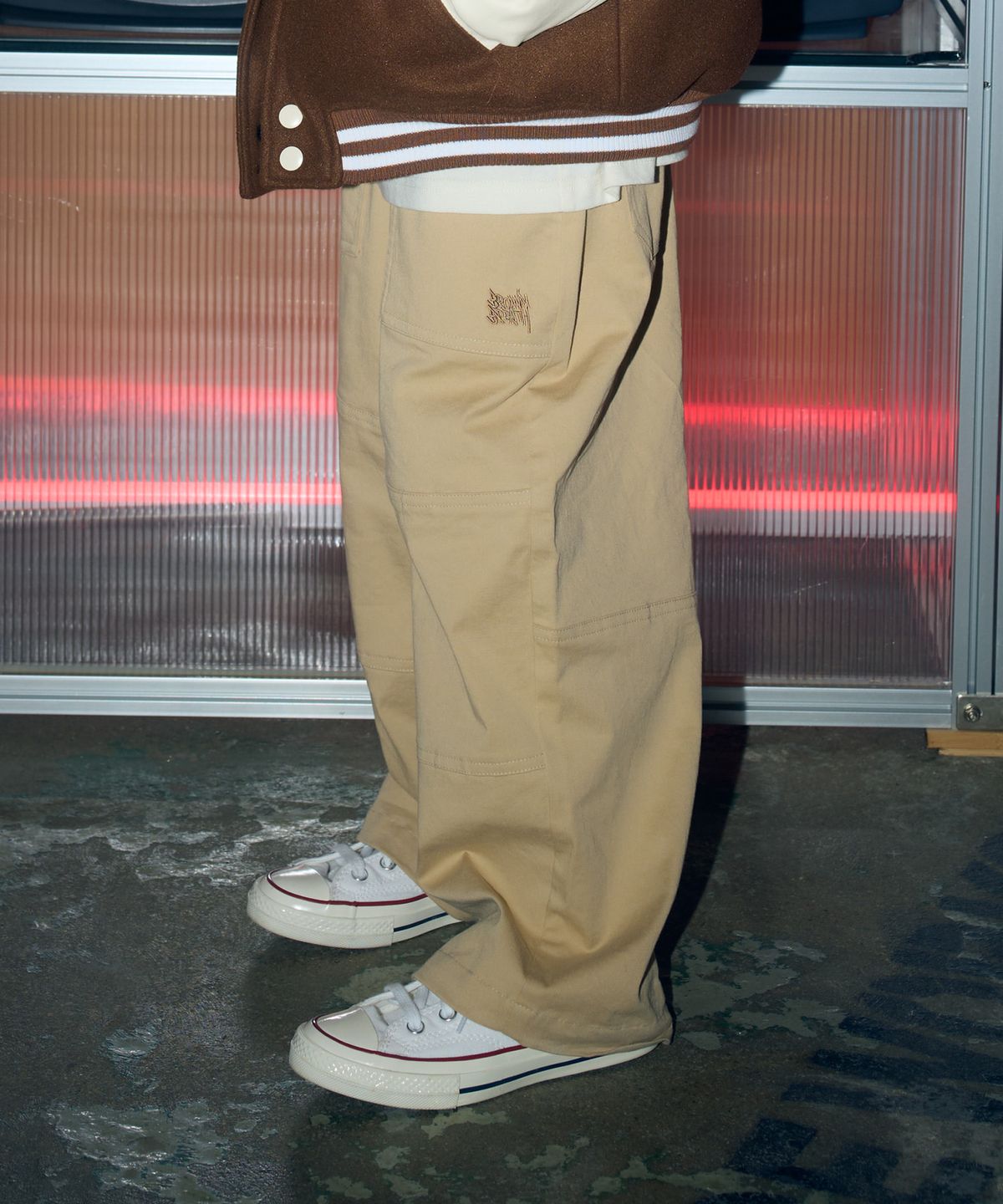 브라운브레스 키즈(BROWNBREATH KIDS) KIDS BB WIDE CHINO PANTS - BEIGE