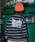 KIDS TAG STRIPE LONGSLEEVE - NAVY