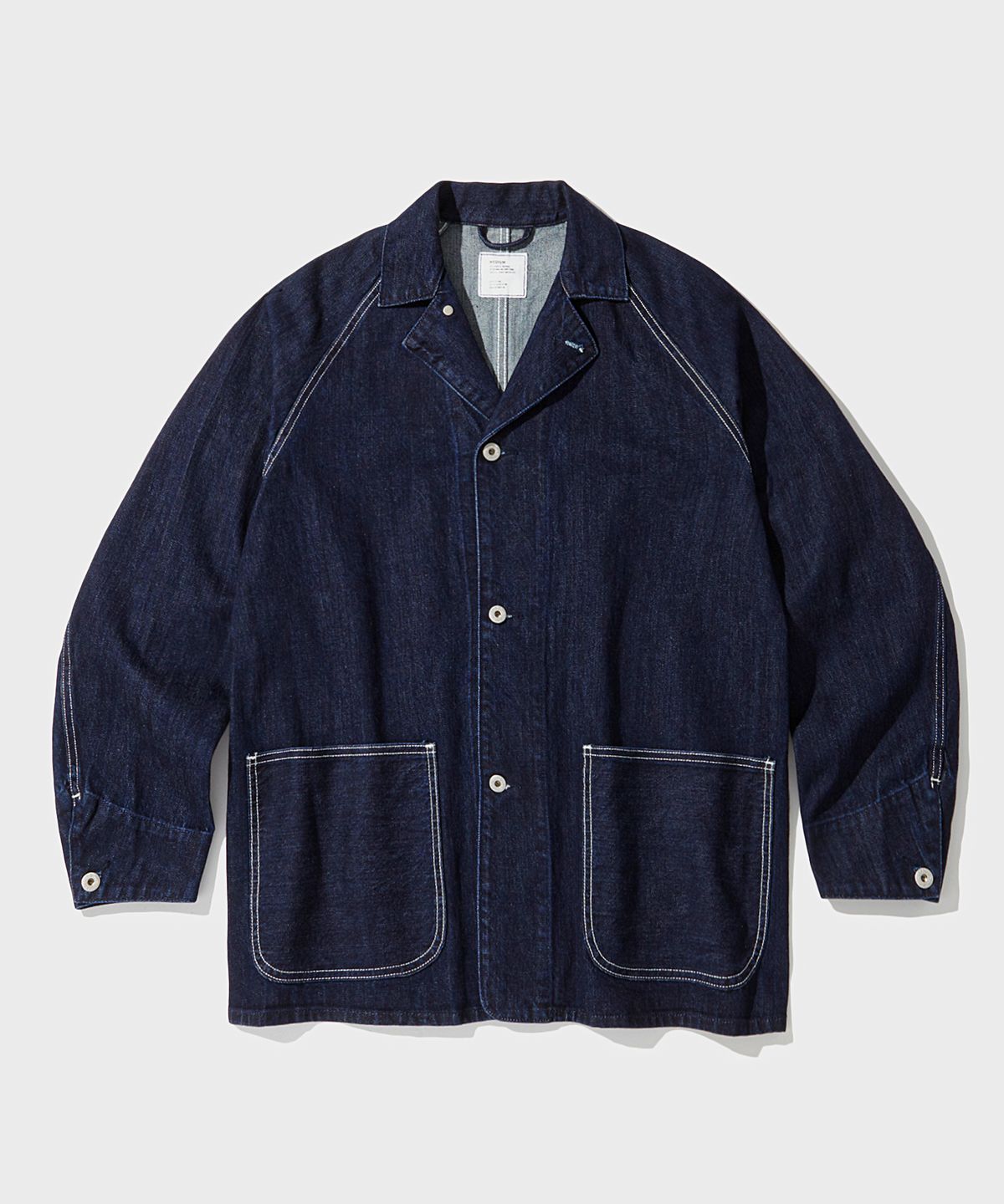 아웃스탠딩(OUTSTANDING) W.W. II SELVEDGE DENIM CHORE JACKET_INDIGO