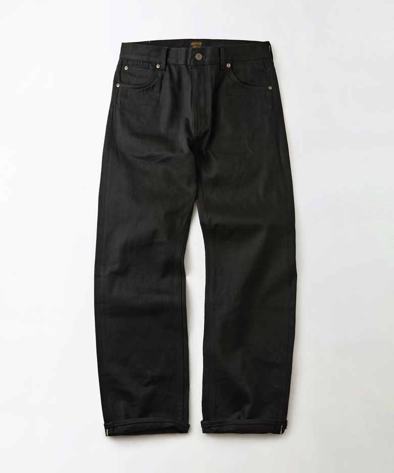 50S RIDERS SELVEDGE ZIP PANTS_BLACK