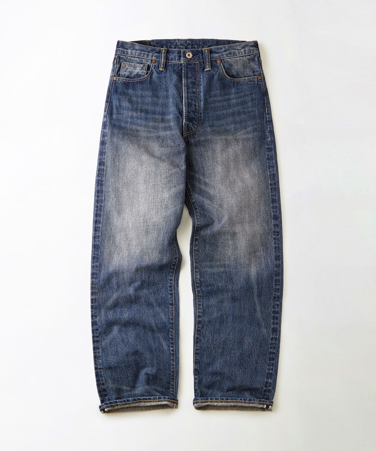 아웃스탠딩(OUTSTANDING) W.W. II SELVEDGE STRAIGHT PANTS_MEDIUM BLUE