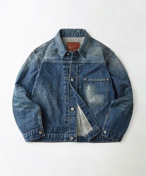 W.W. II SELVEDGE DENIM 1ST JACKET_MEDIUM BLUE