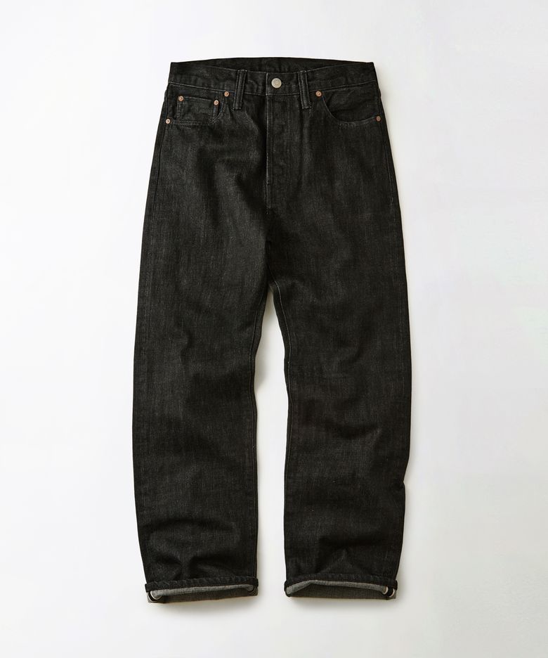 40S SELVEDGE STRAIGHT PANTS_BLACK
