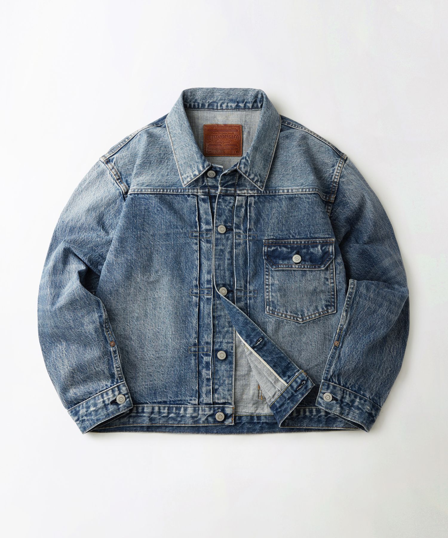 デニムジャケット １ｓｔ 大戦モデル MUSINSA OUTSTANDING MUSINSA公式 | OUTSTANDING SELVEDGE DENIM 1ST JACKET_L.BLUE