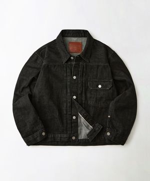 SELVEDGE DENIM 1ST JACKET_BLACK