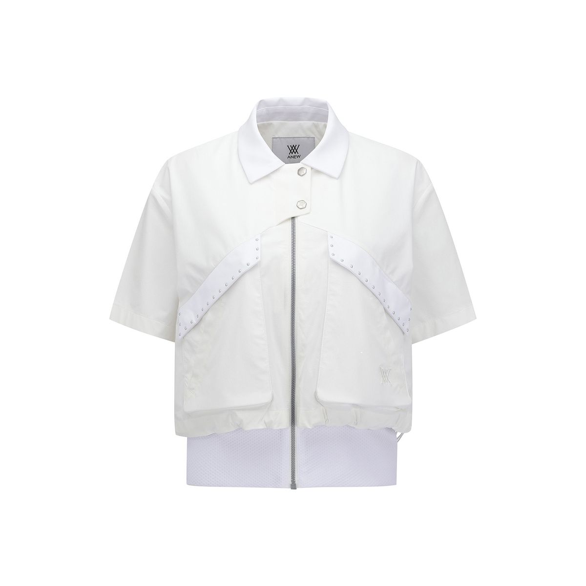어뉴골프(ANEW GOLF) WOMEN FA ESSENTIAL SHORT SLEEVE JACKET_WH