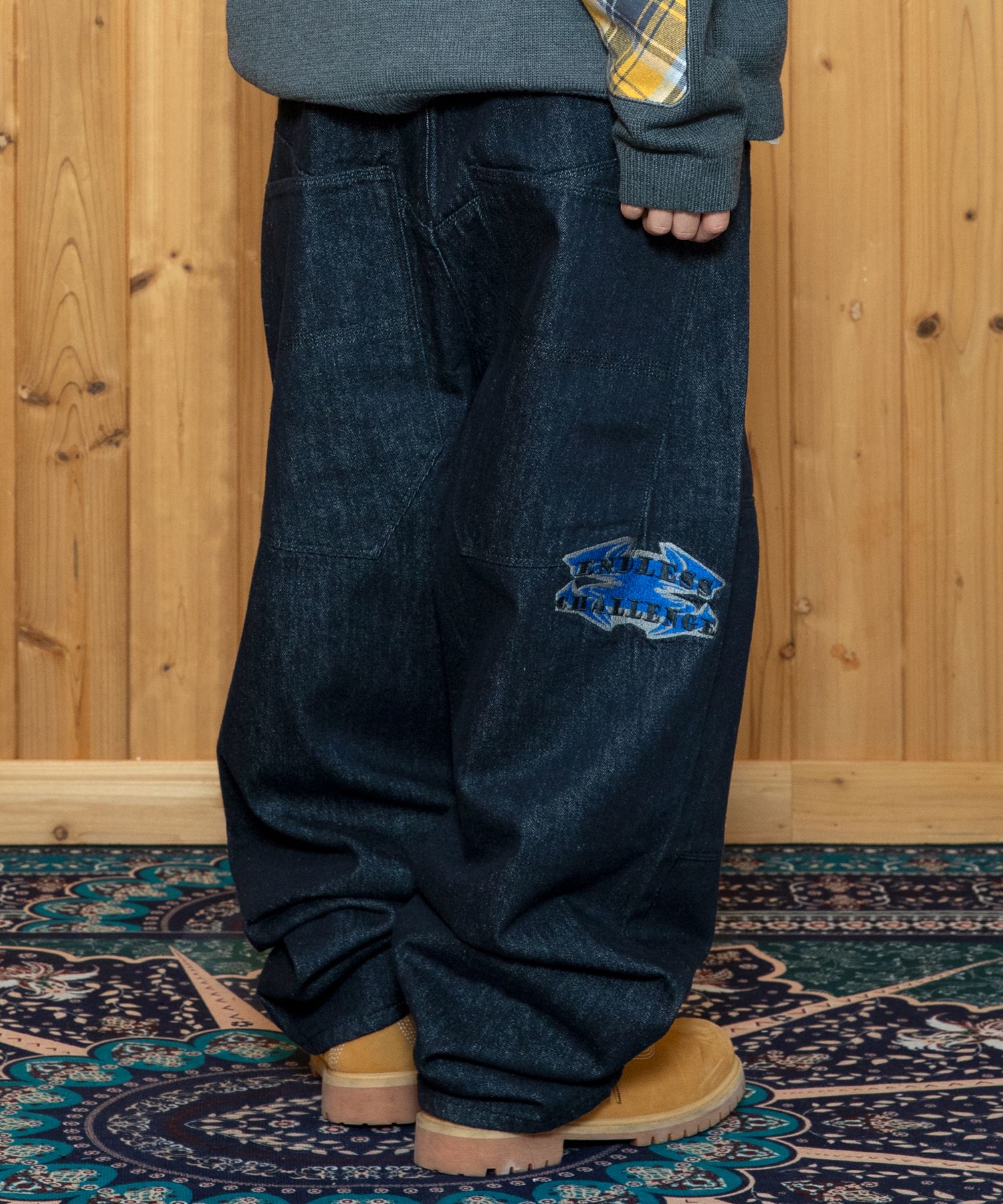 MUSINSA公式 | XTONZ XP309 O.G バギーデニムパンツ (インディゴ)