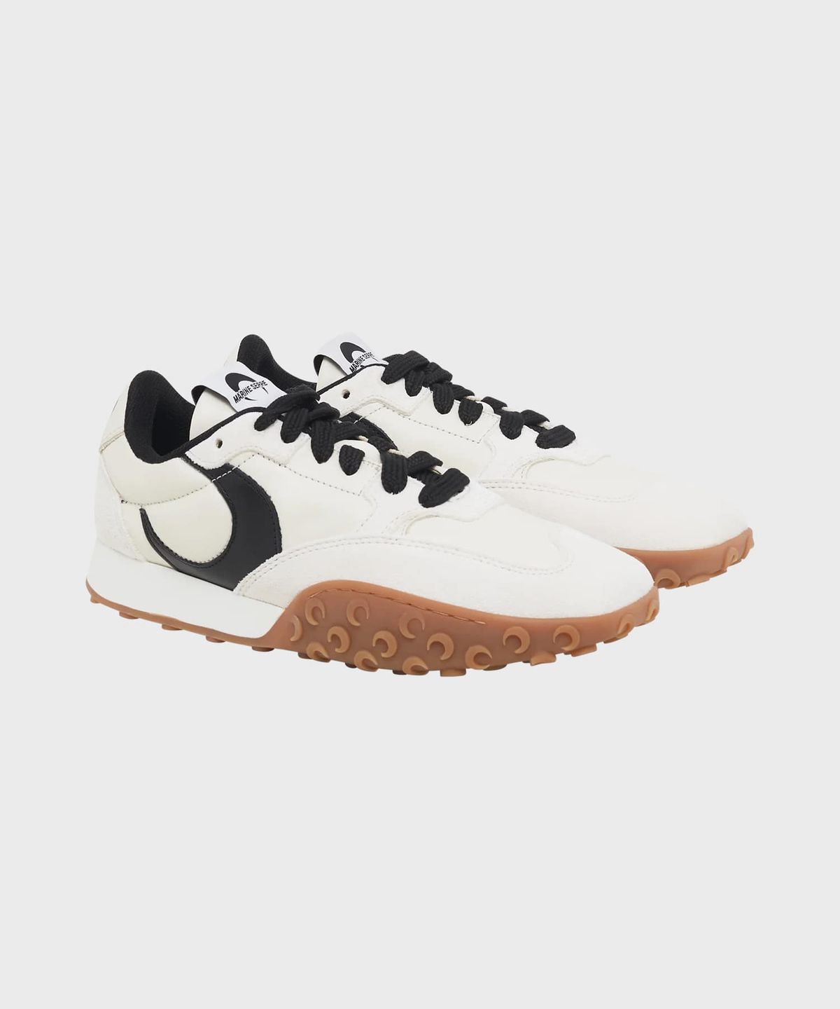 마린 세르(MARINE SERRE) (W) 스웨이드 레더 MS 라이즈 에크루 SUEDE LEATHER MS RISE WH30 ECRU