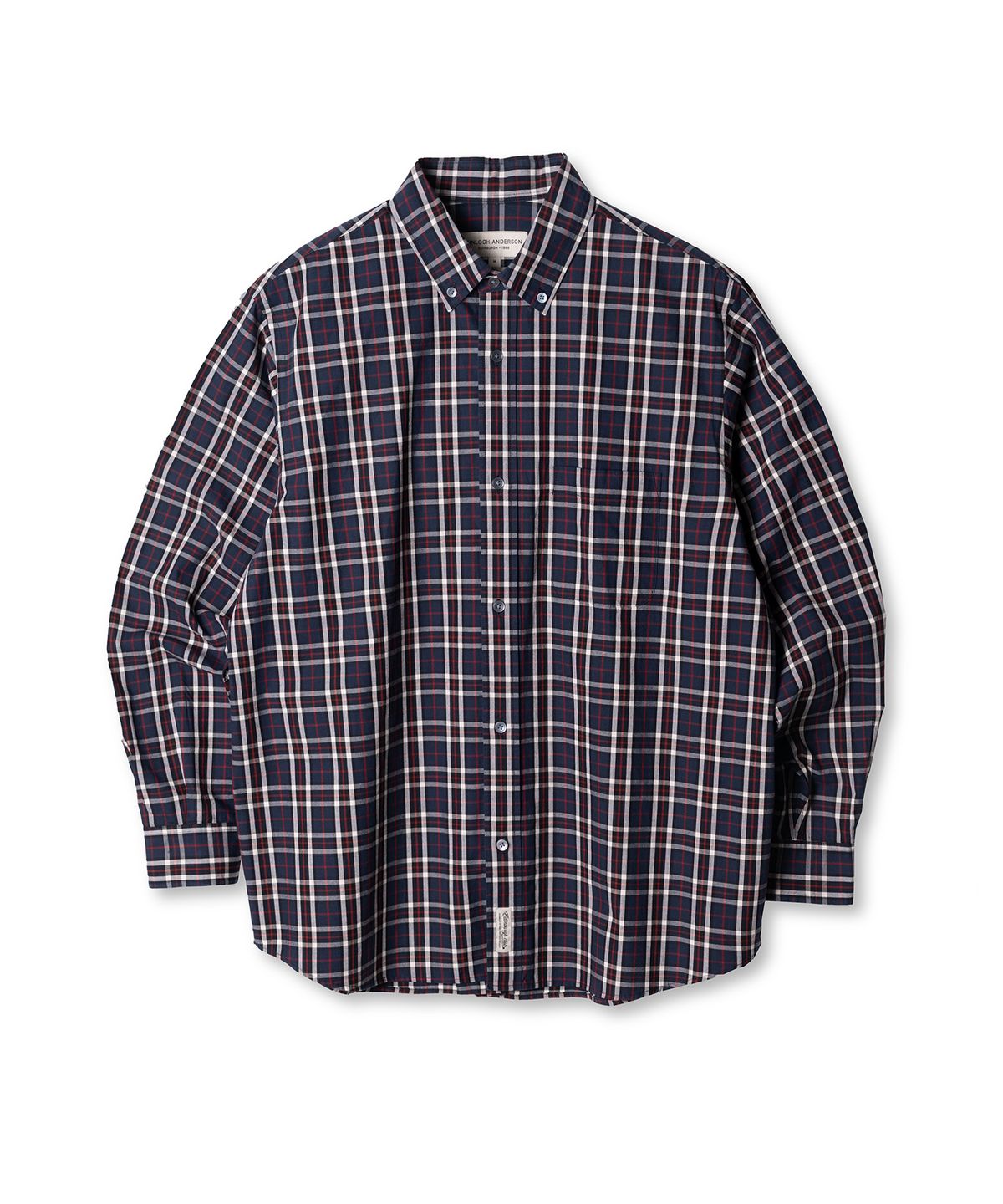 에든버러클럽(EDINBURGH CLUB) Button-Down Check Washed Shirt (Blue)
