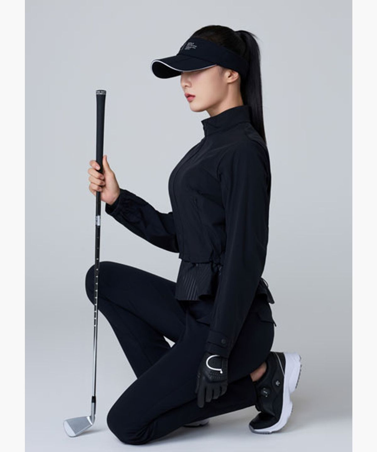 데상트 골프(DESCENTE GOLF) 여성 사일런스블락 스트레이트 팬츠 (DQ32WFPT9B)