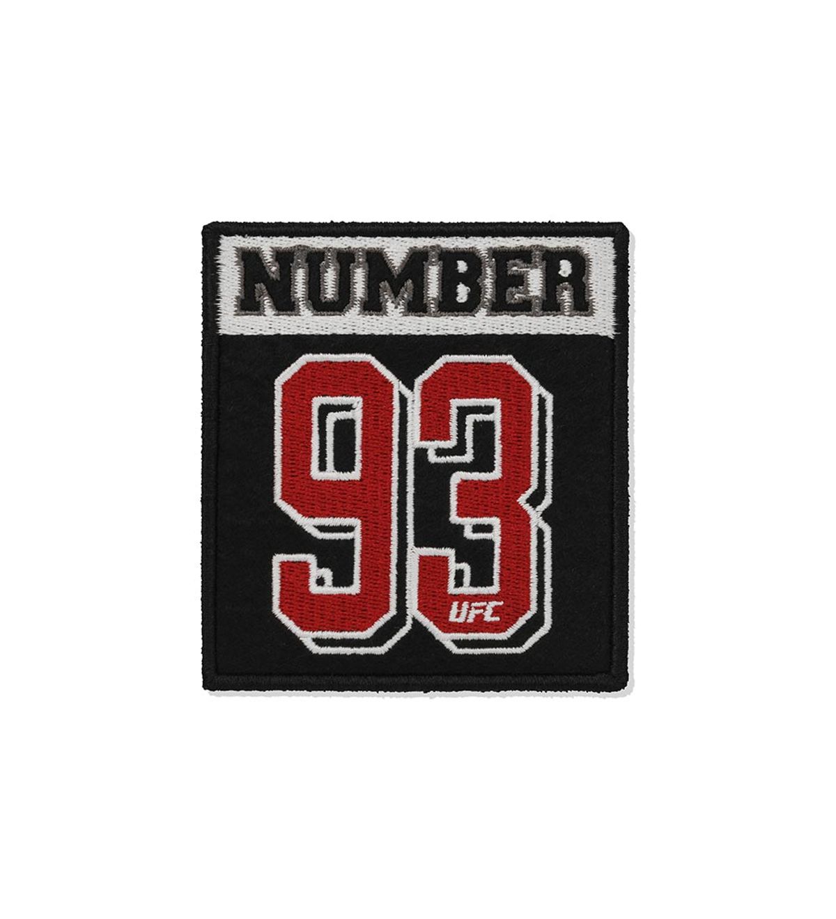 유에프씨 스포츠(UFC SPORT) UFC 넘버93 와펜 패치 블랙 U2ECW2303BK
