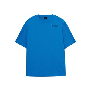 253TS045U 블루 남녀공용 스포티 그래픽 반팔 티셔츠