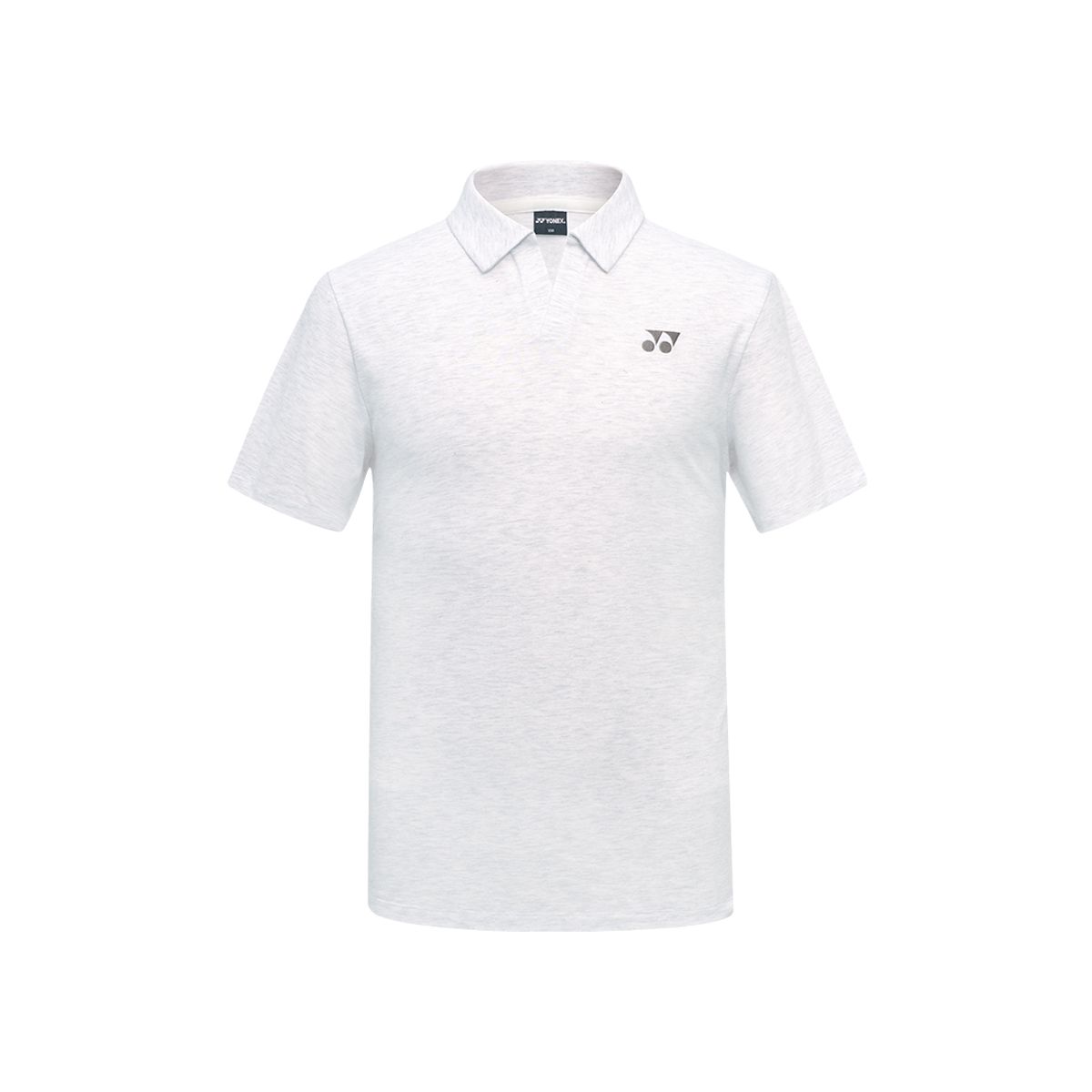 요넥스(YONEX) 253TS057U 멜란지 화이트 남녀공용 캐주얼 무드 반팔 카라 티셔츠