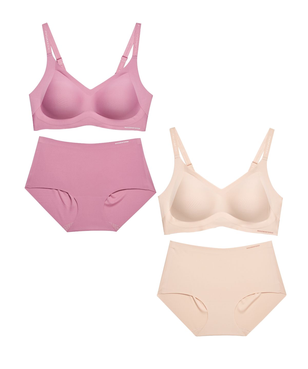 메이든폼(MAIDENFORM) [2PACK] 더블 서포트핏 브라팬티 세트