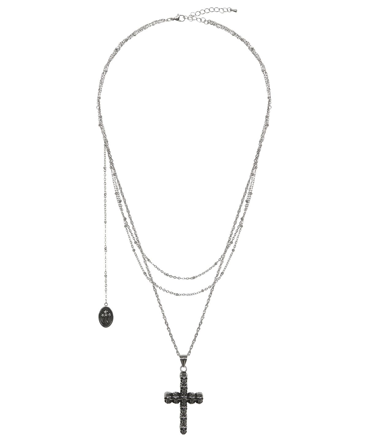 러브이즈트루(LUVISTRUE) GT CROSS NECKLACE(SILVER)