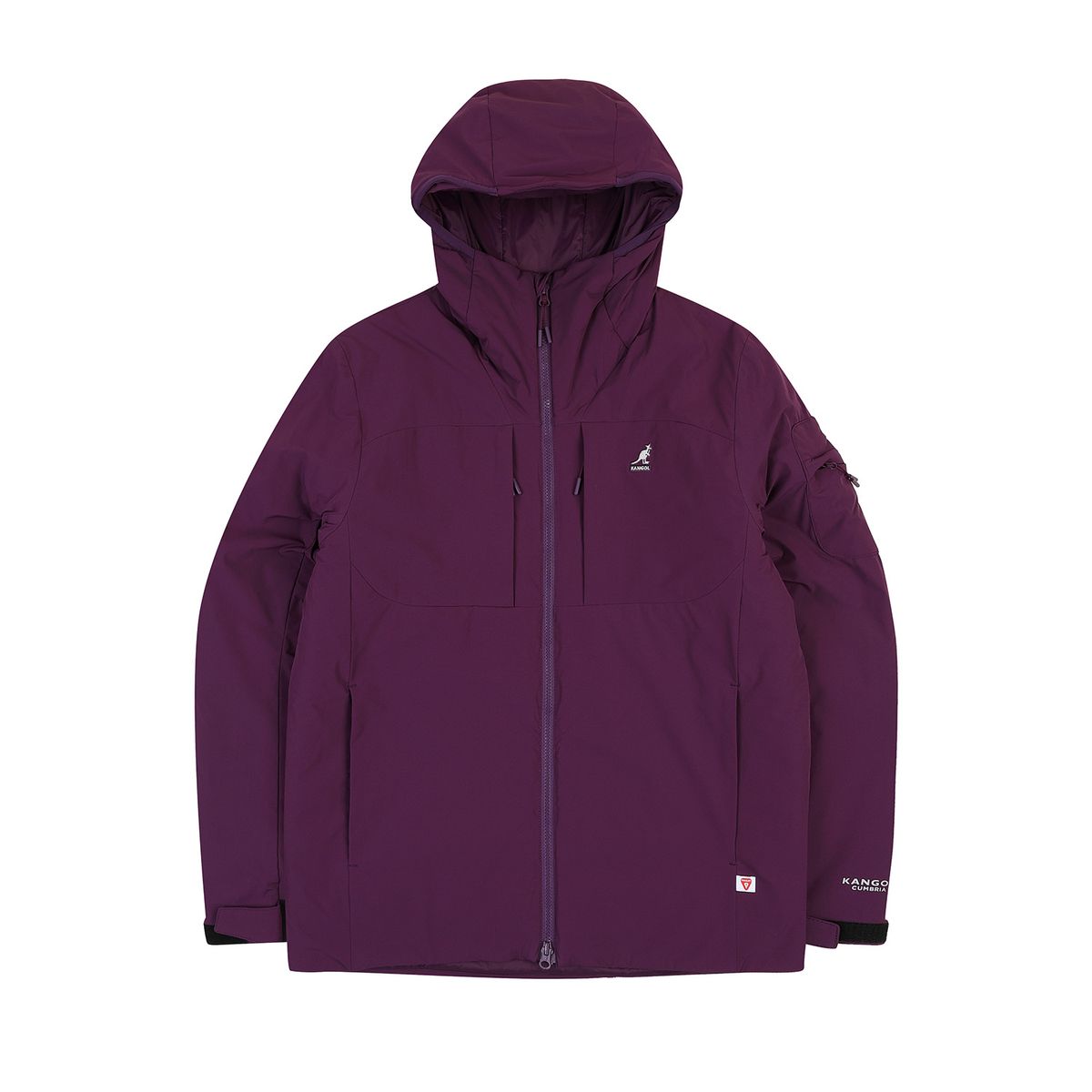 캉골(KANGOL) 프리마로프트 후디드 점퍼 8164 퍼플
