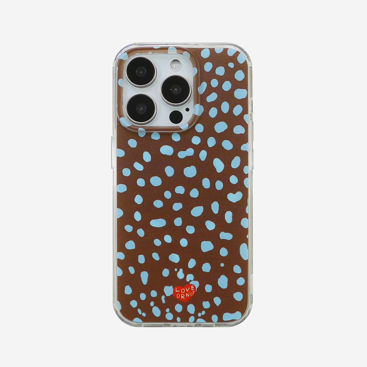러브오낫(LOVE OR NOT) 맥세이프_Brown Ray Jell-Hard Magsafe Phonecase