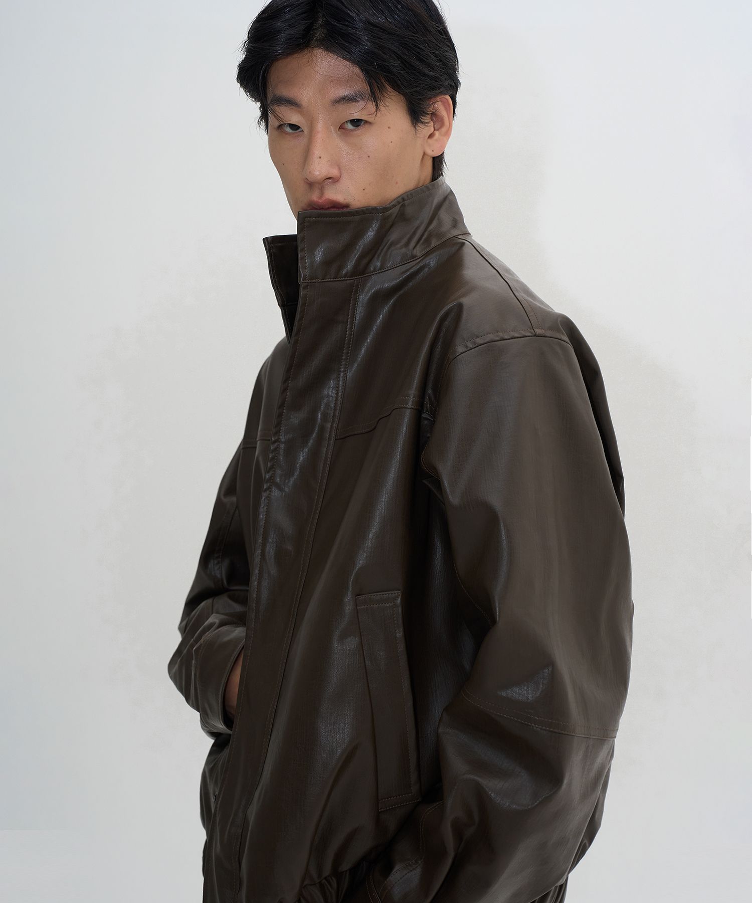 MUSINSA | PLACESTUDIOMAN Authentic Double Button High Neck Single