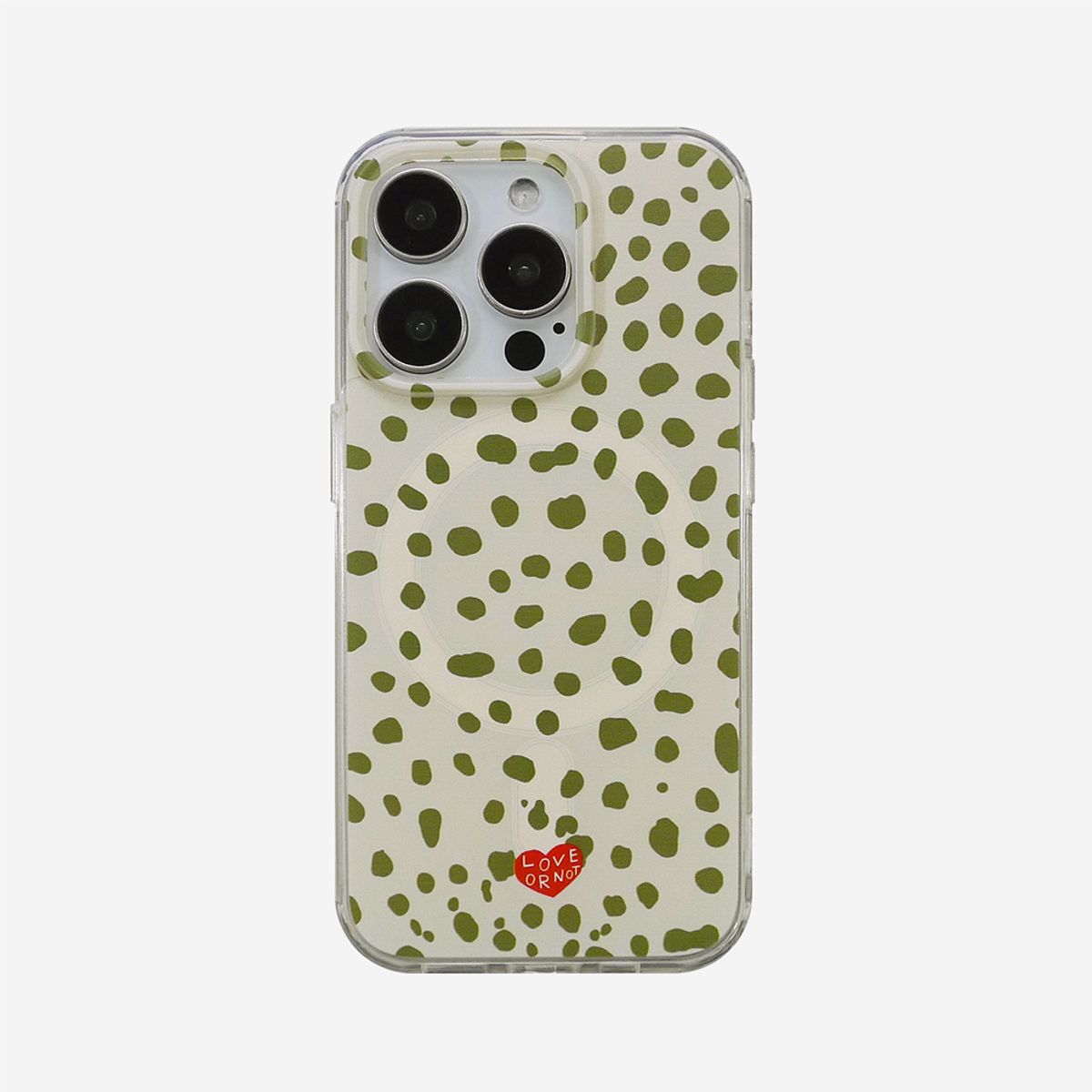 러브오낫(LOVE OR NOT) 맥세이프_Olive Ray Jell-Hard Magsafe Phonecase