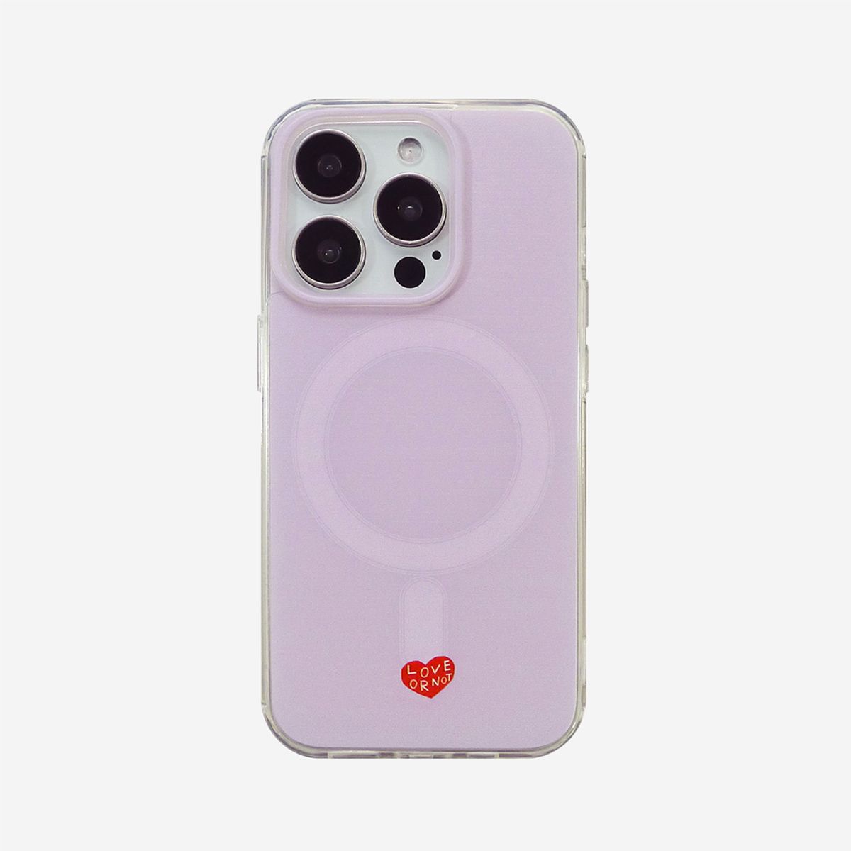 러브오낫(LOVE OR NOT) 맥세이프_Lilac Jell-Hard Magsafe Phonecase