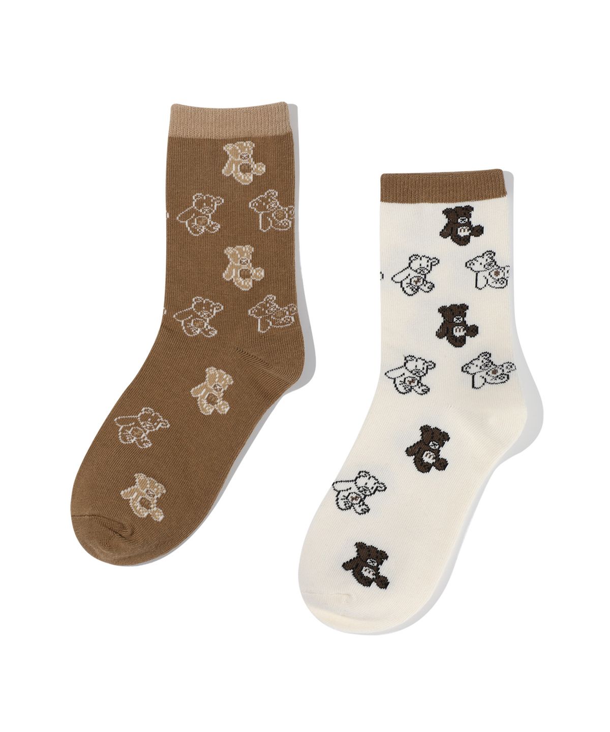 마리떼 키즈(MARITHÉ KIDS) KIDS MULTI BEAR SOCKS 2PACK cream
