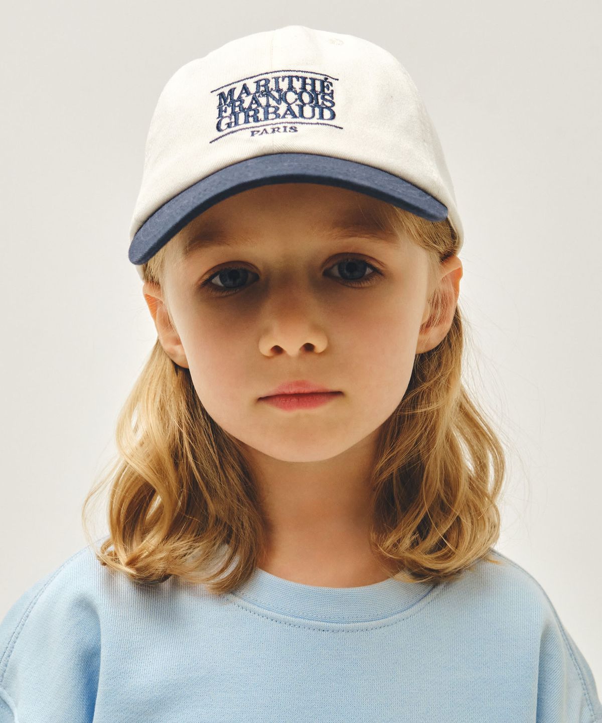 마리떼 키즈(MARITHÉ KIDS) KIDS CLASSIC LOGO TWO TONE CAP navy