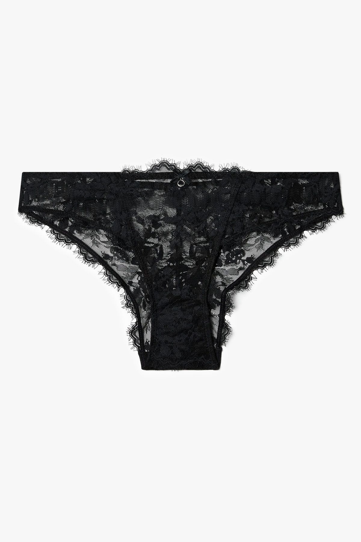 엠포리오 아르마니 언더웨어(EMPORIO ARMANI UNDERWEAR) 여성 플라워 자수 메쉬 브리프_블랙 0825311527