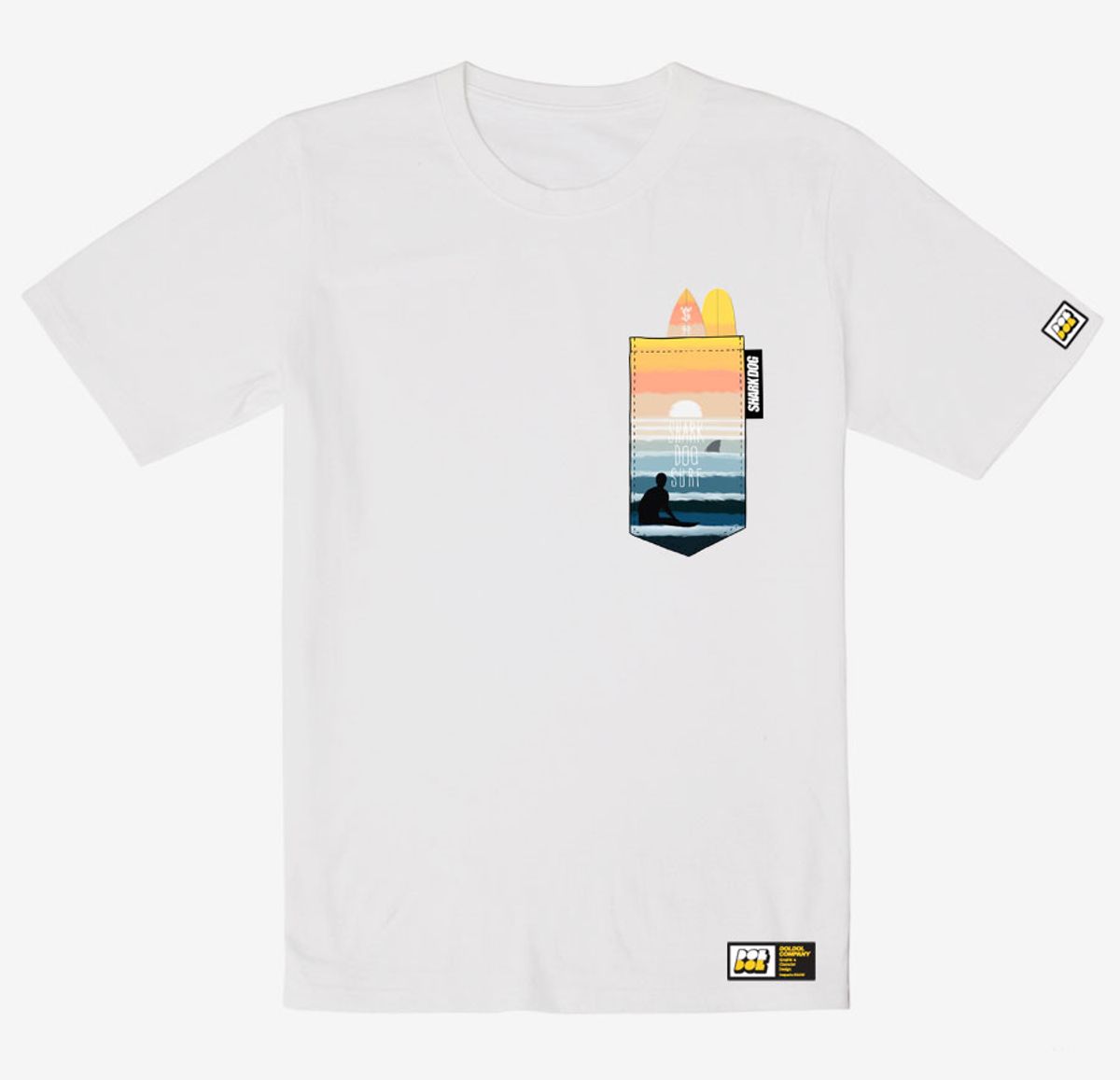 돌돌(DOLDOL) SHARK-DOG_tshirts-170 샤크독 서핑 하와이 그래픽 티셔츠 반팔티