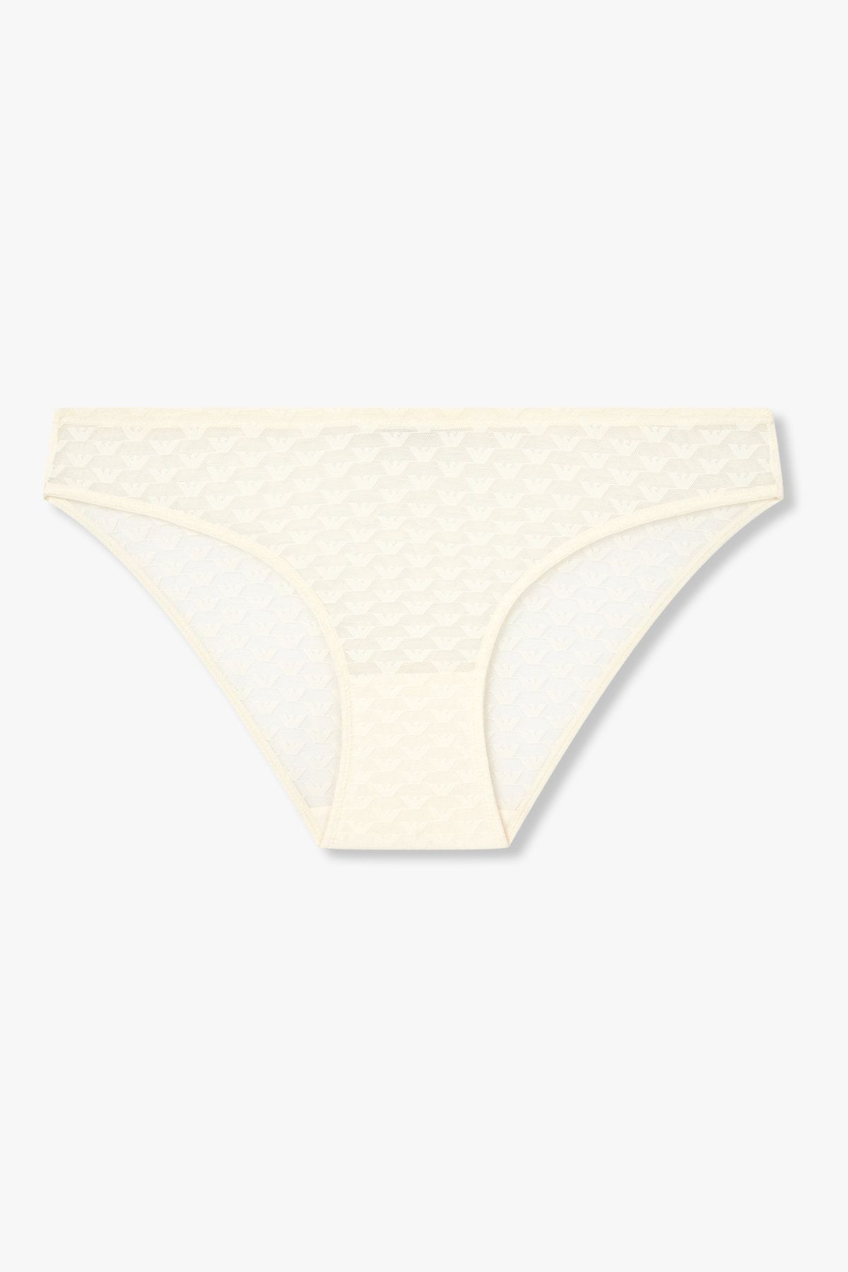 엠포리오 아르마니 언더웨어(EMPORIO ARMANI UNDERWEAR) 여성 이글 패턴 메쉬 브리프_아이보리 0825311521