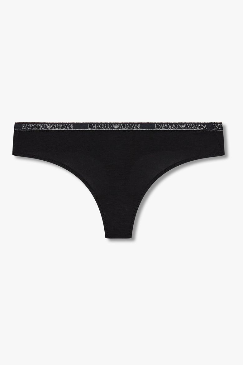 여성 메탈릭 밴딩 레이온 티팬티_블랙 0825310507