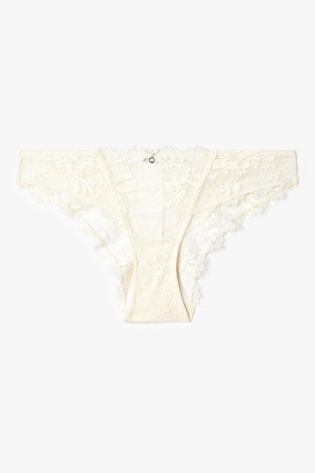 엠포리오 아르마니 언더웨어(EMPORIO ARMANI UNDERWEAR) 여성 플라워 자수 메쉬 브리프_아이보리 0825311524