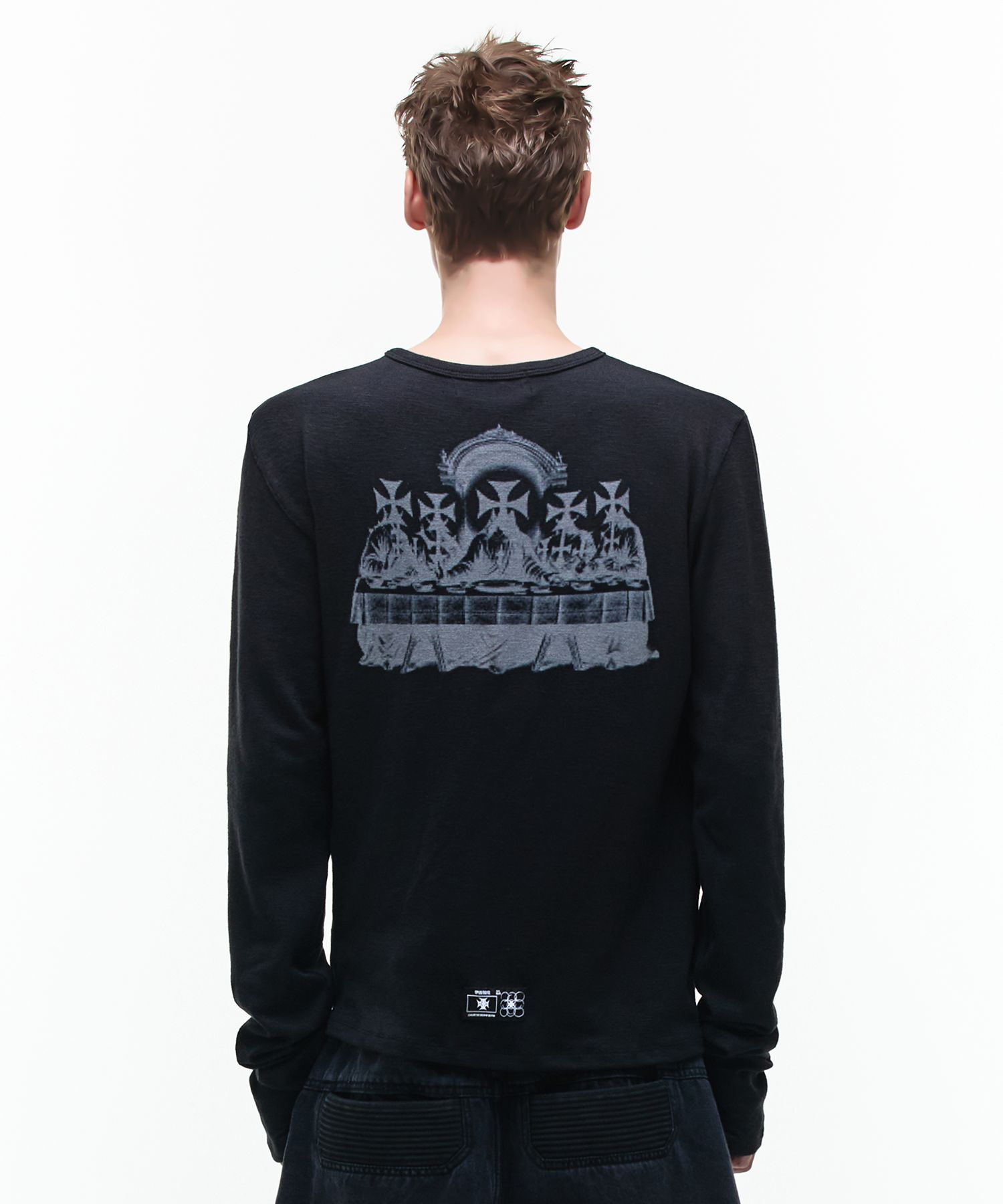 MUSINSA | OPUS 0012 Op. 07 HALO S/LONG SLEEVE BLACK