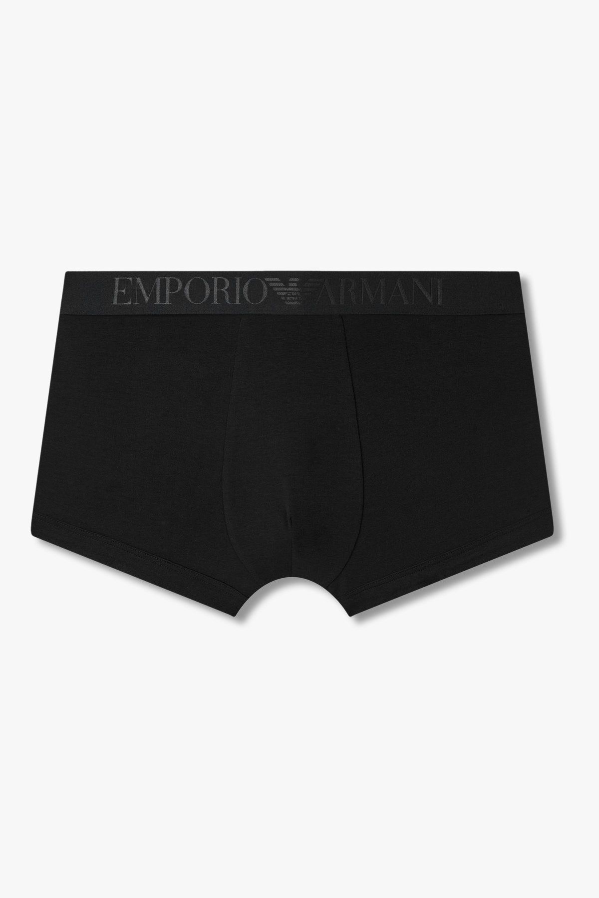엠포리오 아르마니 언더웨어(EMPORIO ARMANI UNDERWEAR) 남성 글로시 로고 밴딩 코튼 드로즈_블랙 0815312073